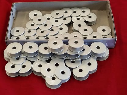 Type M - Spun Aluminum sewing machine bobbins - set of 25