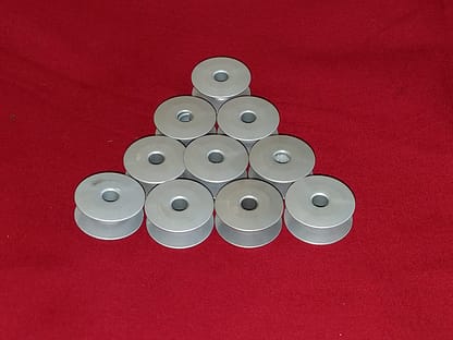 Type M - Spun Aluminum sewing machine bobbins - set of 10